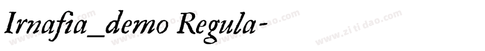 Irnafia_demo Regula字体转换